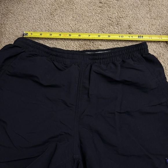 Patagonia Women’s Baggies Black Athletic Shorts Size Small Tie String Waist - Picture 6 of 8